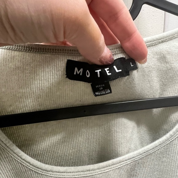 Motel cotton crop top with elastic band - Picture 2 of 2